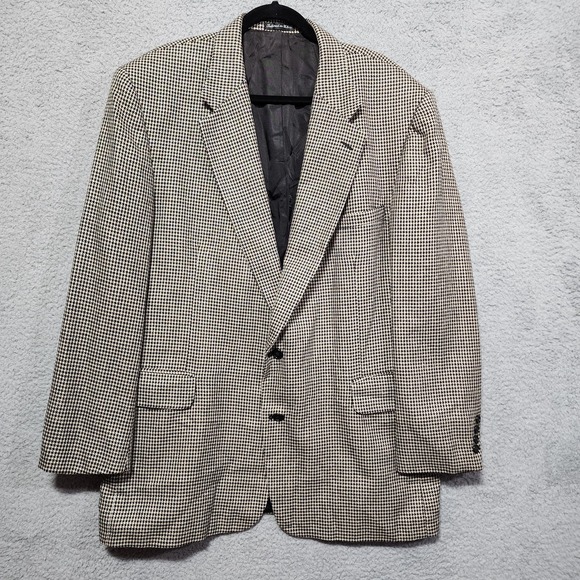 Stafford Other - Stafford Blazer Mens 50L Houndstooth Classic Fit Sport Coat Jacket Essential